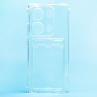 Чехол для Xiaomi 2312FPCA6G силиконовый с картхолдером №2 <прозрачный> ― OnlineBazar.su