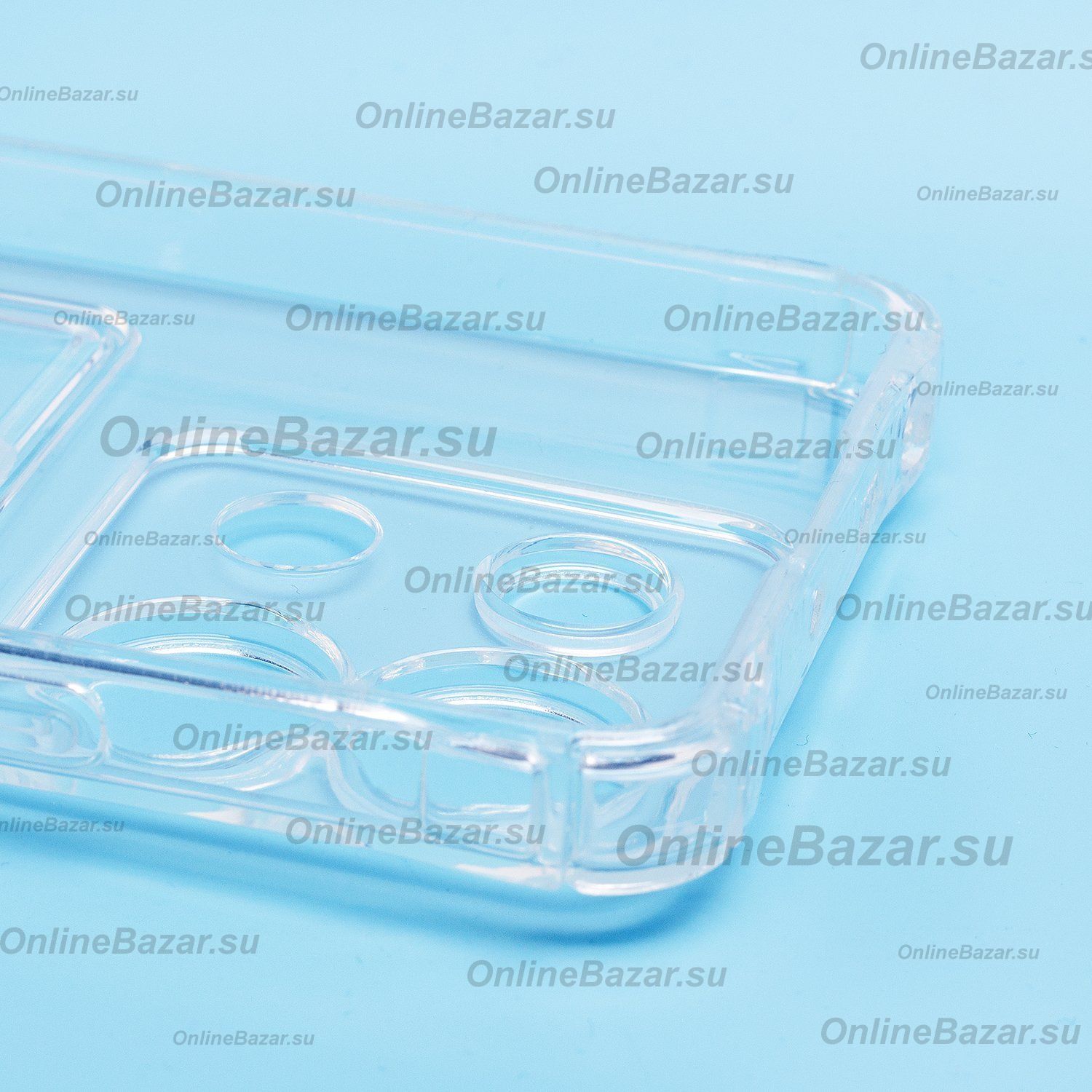 Чехол для Xiaomi Poco X6 5G силиконовый с картхолдером №2 <прозрачный> ― OnlineBazar.su