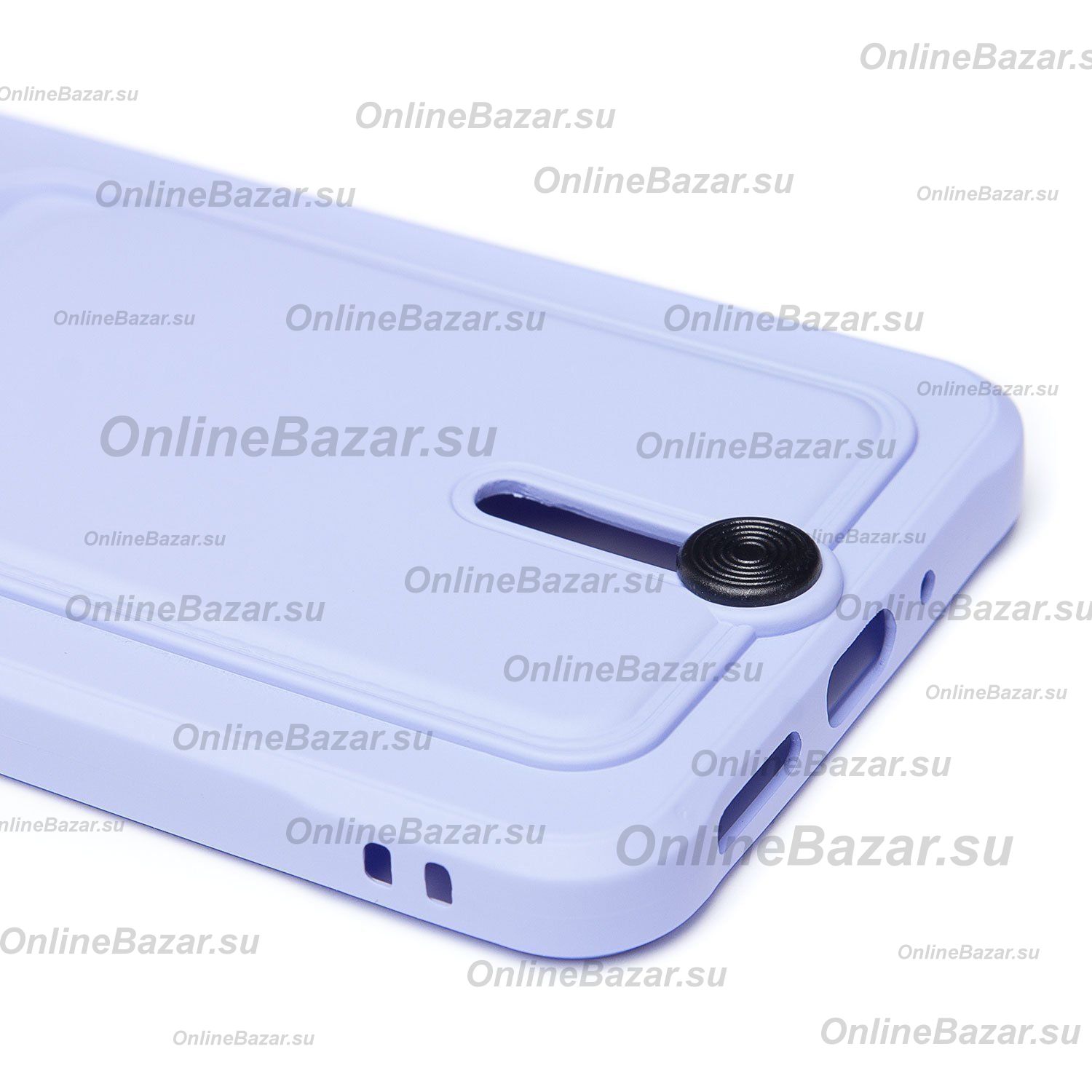 Чехол для Xiaomi Poco C75 силиконовый с картхолдером №4 <светло-фиолетовый> ― OnlineBazar.su