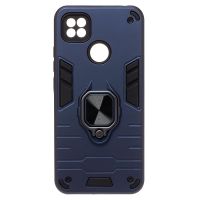 Чехол для Xiaomi Redmi 9C силиконовый противоударный с кольцом <синий> ― OnlineBazar.su