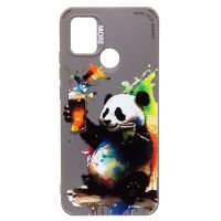 Чехол для Xiaomi Redmi 9C силиконовый (рис. 335/панда) <серый> ― OnlineBazar.su
