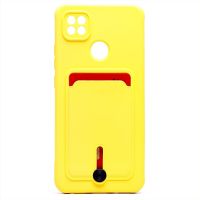 Чехол для Xiaomi M2006C3MG силиконовый с картхолдером №4 <желтый> ― OnlineBazar.su