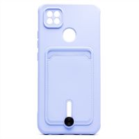 Чехол для Xiaomi M2006C3MG силиконовый с картхолдером №4 <светло-фиолетовый> ― OnlineBazar.su