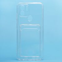 Чехол для Xiaomi Poco C50 силиконовый с картхолдером №2 <прозрачный> ― OnlineBazar.su
