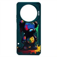 Чехол для Xiaomi 23129RN51X силиконовый (рис. 335/медведь) <темно-зеленый> ― OnlineBazar.su