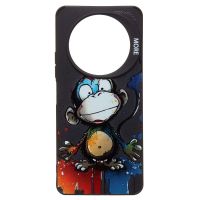 Чехол для Xiaomi 23129RN51X силиконовый (рис. 335/обезьяна) <черный> ― OnlineBazar.su