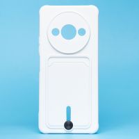 Чехол для Xiaomi 23129RN51X силиконовый с картхолдером №4 <белый> ― OnlineBazar.su