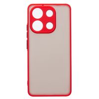 Чехол для Xiaomi 23124RA7EO пластиковый с окантовкой <красный> ― OnlineBazar.su
