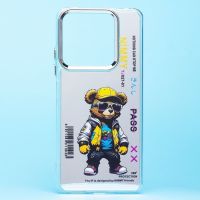 Чехол для Xiaomi Redmi Note 13 5G силиконовый (рис. 092/мишка) <прозрачный> ― OnlineBazar.su