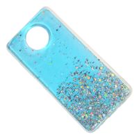 Чехол для Xiaomi Redmi Note 9T силиконовый с блестками №2 <голубой> ― OnlineBazar.su