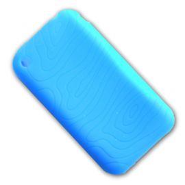 Чехол для Apple iPhone 2G латексный <голубой>