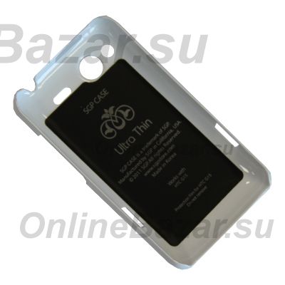 Чехол для HTC Salsa (C510e) задняя крышка пластик лакированный SGP Case Ultra Slider <белый> ― OnlineBazar.su