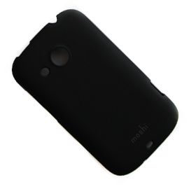 Чехол для HTC Desire C (A320e) задняя крышка пластиковый прорезиненный Moshi Case Soft Touch <черный>