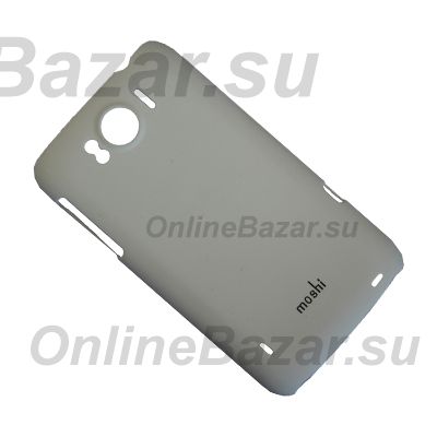 Чехол для HTC PI39200 задняя крышка пластиковый прорезиненный Moshi Case Soft Touch <белый> ― OnlineBazar.su