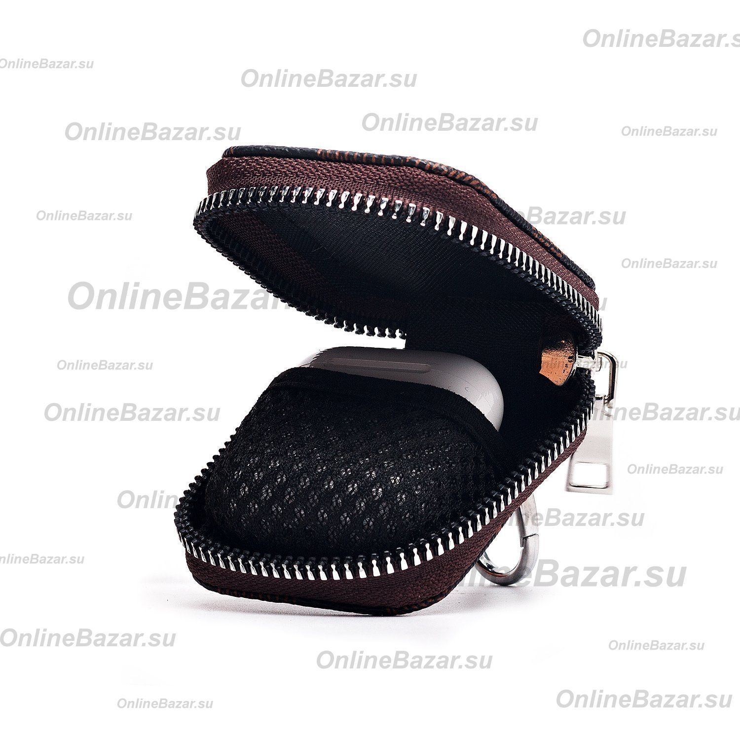 Чехол универсальный для наушников экокожа №6 <коричневый> ― OnlineBazar.su