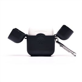 Чехол для кейса наушников Apple AirPods 2 пластиковый AP013 <черный>