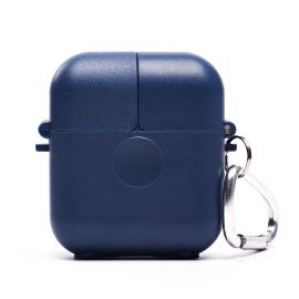 Чехол для кейса наушников Apple AirPods 2 пластиковый AP013 <синий>