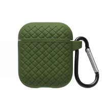 Чехол для кейса наушников Apple AirPods 2 силиконовый AP014 <зеленый> ― OnlineBazar.su