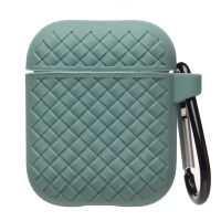 Чехол для кейса наушников Apple AirPods силиконовый AP014 <светло-зеленый> ― OnlineBazar.su