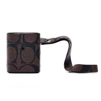 Чехол для кейса наушников Apple AirPods 2 экокожа PCP09 <темно-коричневый> ― OnlineBazar.su