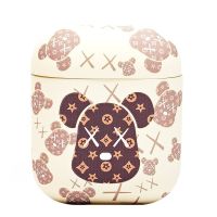 Чехол для кейса наушников Apple AirPods 2 пластиковый Robot Style <бежевый> ― OnlineBazar.su