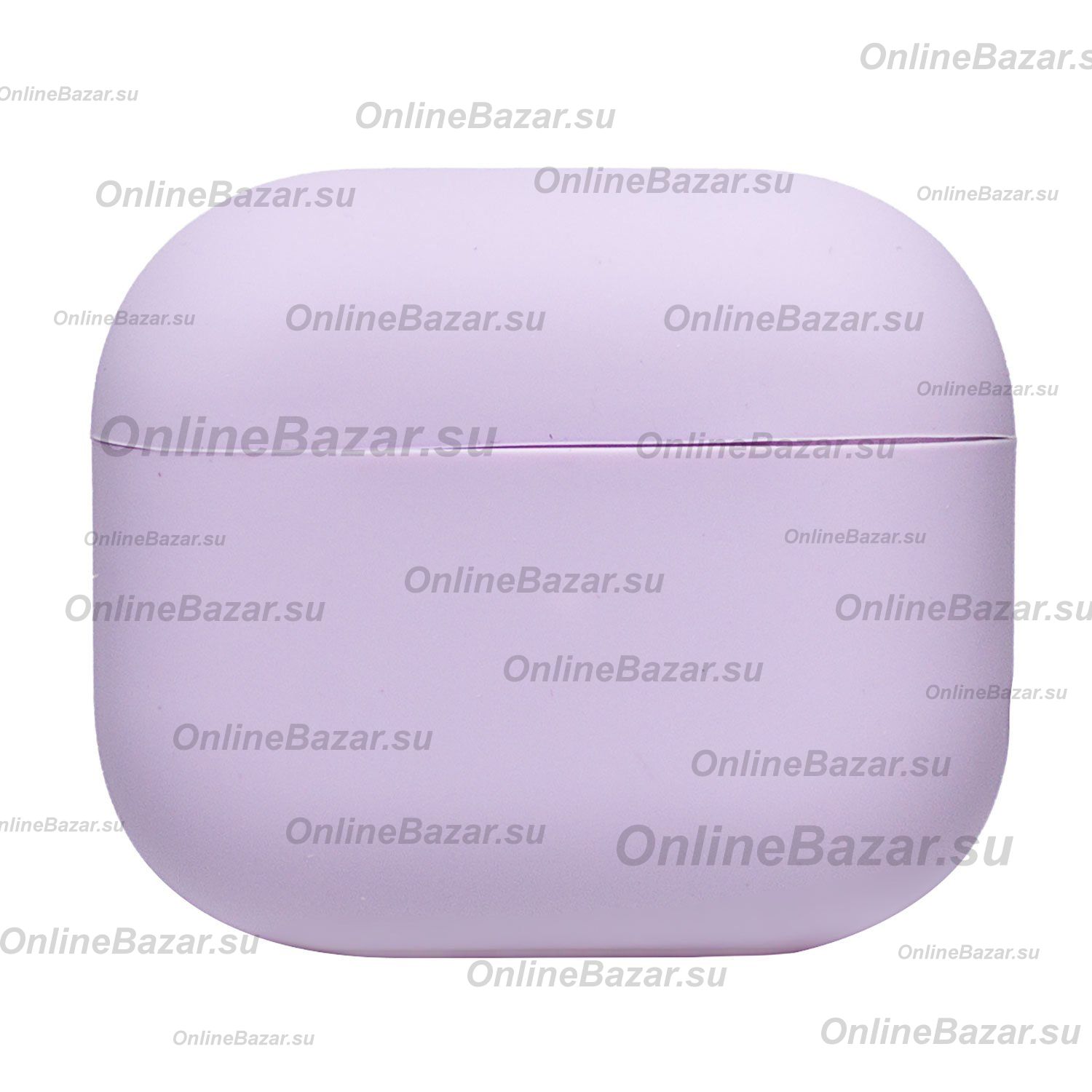 Чехол для кейса наушников Apple AirPods 3 силиконовый Soft Touch <сиреневый> ― OnlineBazar.su