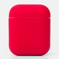 Чехол для кейса наушников Apple AirPods силиконовый Soft touch <светло-красный> ― OnlineBazar.su