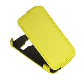 Чехол для Alcatel OT 3041D (One Touch Tribe) флип кожзам №1 <желтый>