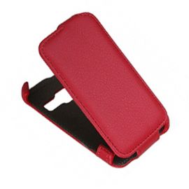 Чехол для Alcatel OT 3041D (One Touch Tribe) флип кожзам №1 <красный>