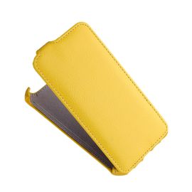 Чехол для Alcatel OT 5038X (One Touch Pop D5) флип кожзам №1 <желтый>