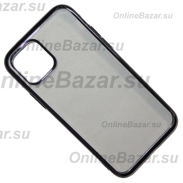 Чехол для Apple iPhone 11 силиконовый ультратонкий Pilot <черный> ― OnlineBazar.su