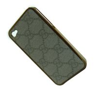 Чехол для Apple iPhone 4s пластиковый с кож.вставками GUCCi <белый> ― OnlineBazar.su