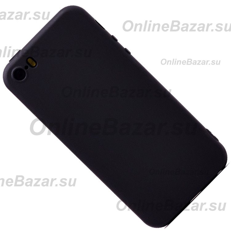 Чехол для Apple iPhone 5s силиконовый Soft Touch 2 <черный> ― OnlineBazar.su