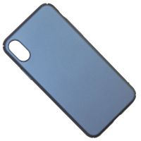 Чехол для Apple iPhone Xs задняя крышка пластик Soft Touch <синий> ― OnlineBazar.su