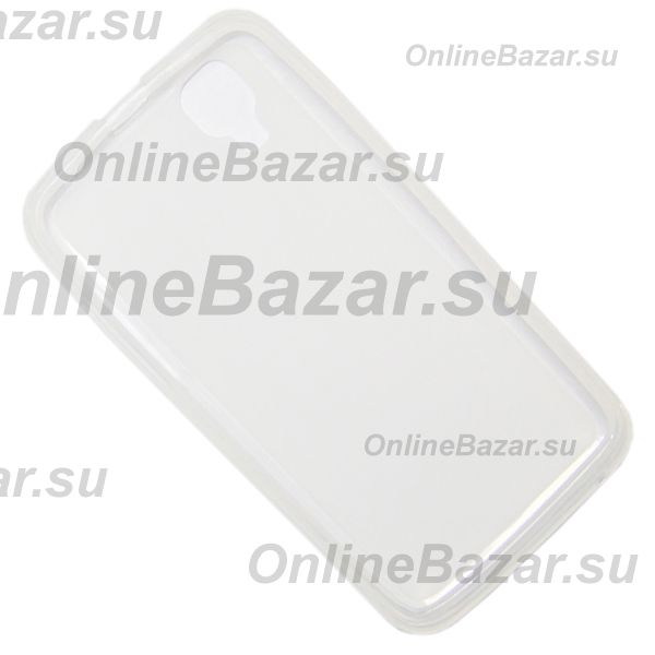 Чехол для Explay Bit силиконовый матовый <белый> ― OnlineBazar.su