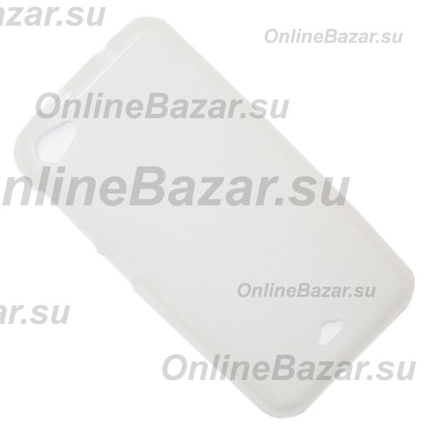 Чехол для Explay Craft силиконовый матовый <белый> ― OnlineBazar.su