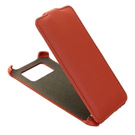 Чехол для HTC Desire 400 Dual Sim флип кожзам №1 <оранжевый>