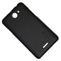 Чехол для HTC Desire 516 Dual Sim задняя крышка пластик ребристый Nillkin <черный> ― OnlineBazar.su
