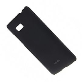 Чехол для HTC Desire 600 Dual Sim задняя крышка пластиковый прорезиненный Moshi Case Soft Touch <черный>