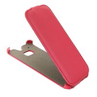 Чехол для HTC One (M8) флип кожзам №1 <красный> ― OnlineBazar.su
