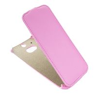 Чехол для HTC One (M8) флип кожзам №1 <розовый> ― OnlineBazar.su