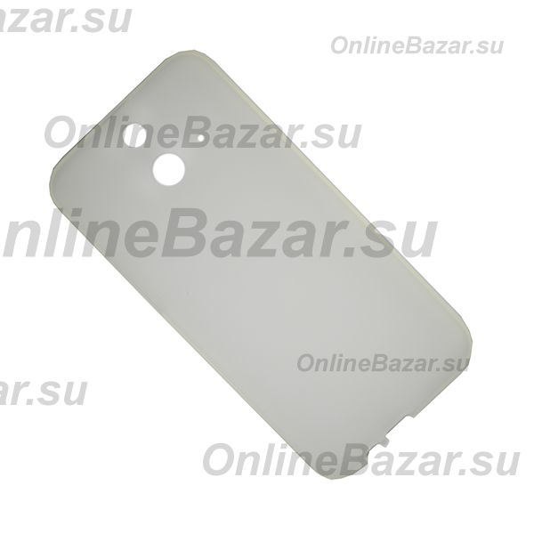 Чехол для HTC One E8 Dual Sim силиконовый матовый <белый> ― OnlineBazar.su