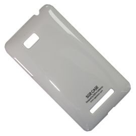 Чехол для HTC One SU (T528w) задняя крышка пластик лакированный SGP Case Ultra Slider <белый>