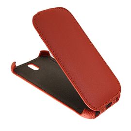 Чехол для HTC One SV (T528t) флип кожзам №1 <оранжевый>