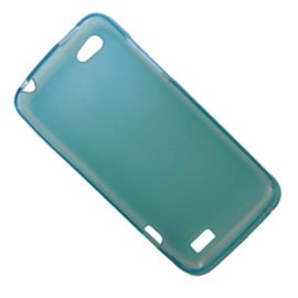 Чехол для HTC One V (T320e) силиконовый матовый <голубой>