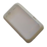 Чехол для HTC Salsa (C510e) задняя крышка пластиково-силиконовый KASHI + зашитная пленка <белый> ― OnlineBazar.su