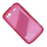 Чехол для HTC Sensation (Z710e) задняя крышка пластиково-силиконовый Pisen <розовый> ― OnlineBazar.su