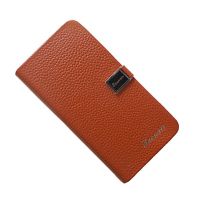 Чехол для HTC X920e (Butterfly) флип боковой натуральная кожа Xuenair Extreme leather Series <коричневый> ― OnlineBazar.su