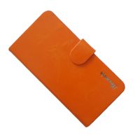 Чехол для HTC X920e (Butterfly) флип боковой натуральная кожа Xuenair Wax Oil Series <оранжевый> ― OnlineBazar.su