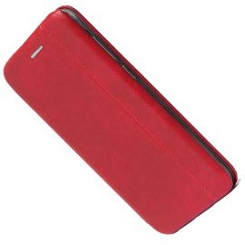 Чехол для Huawei Honor 7A Pro флип боковой кожзам №3 <красный>